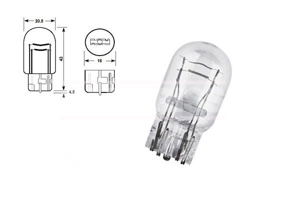 LAMPARA T 20 21W/5W