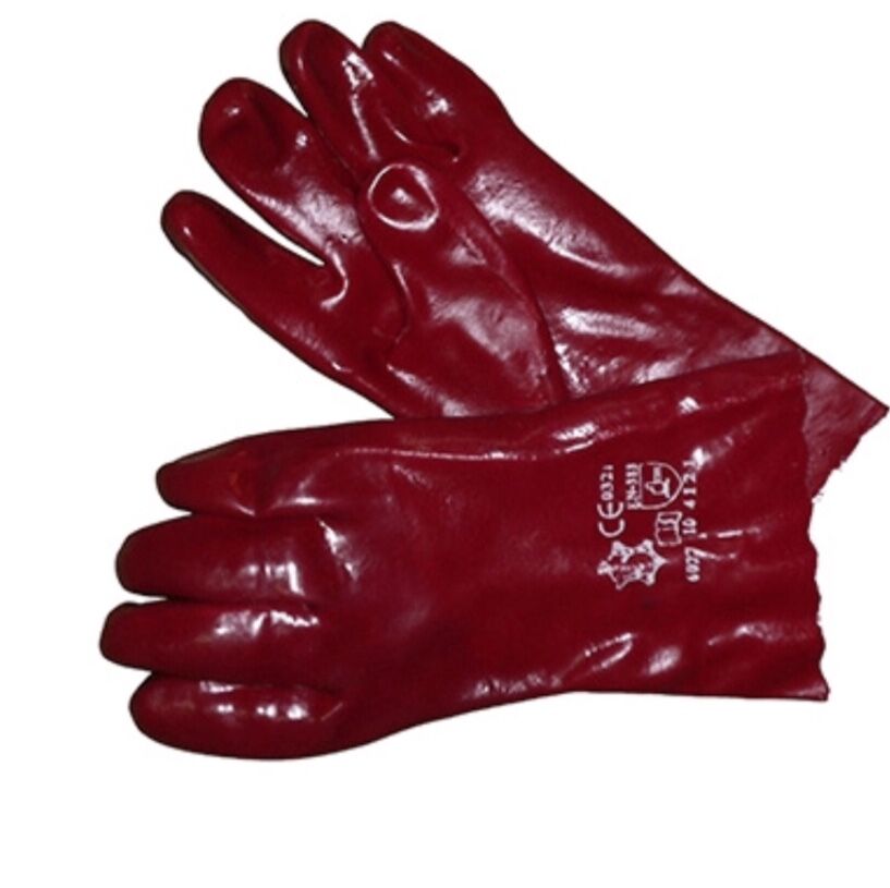 GUANTE ROJO PVC
