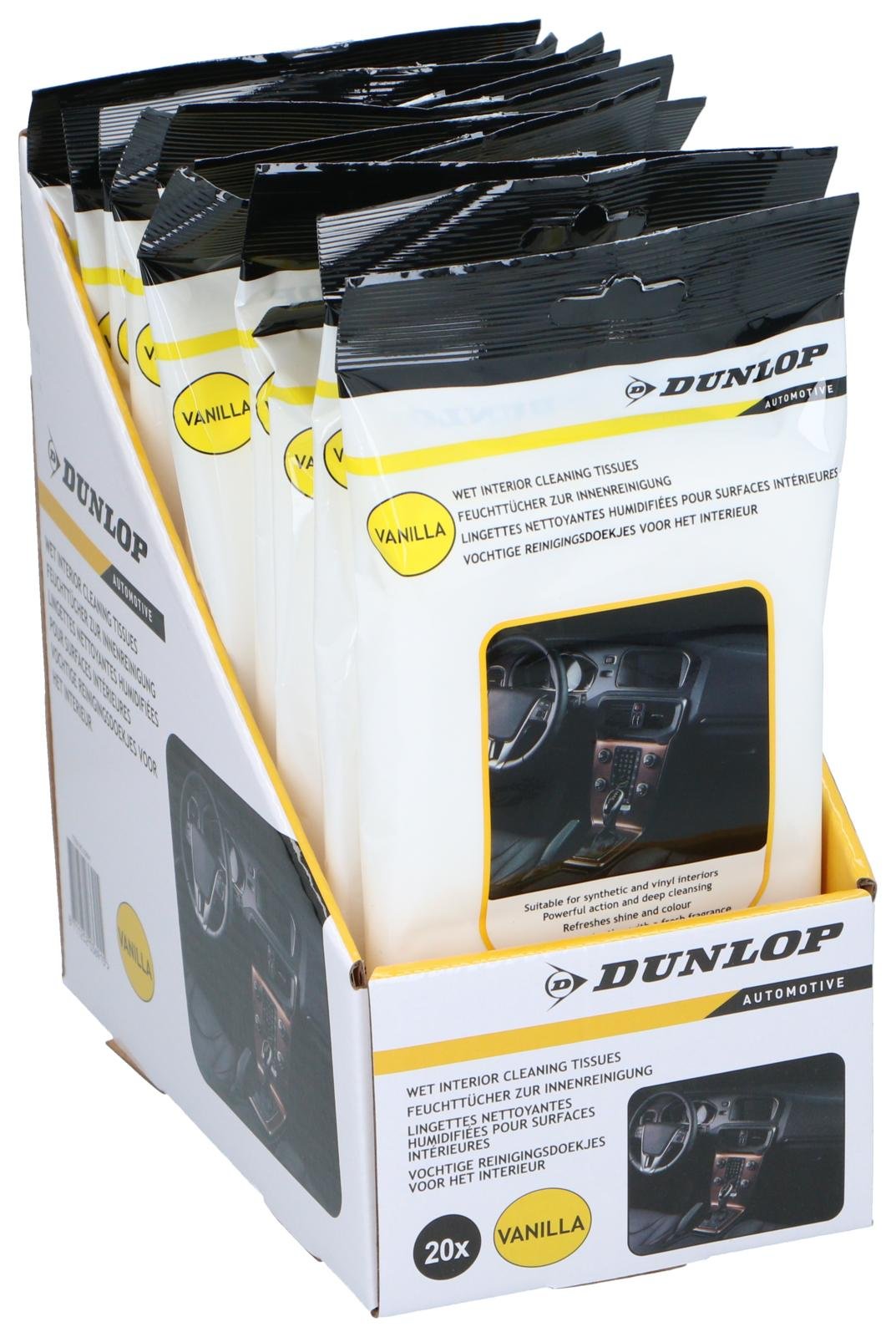 TOALLITAS SALPICADERO DUNLOP 20 UDS