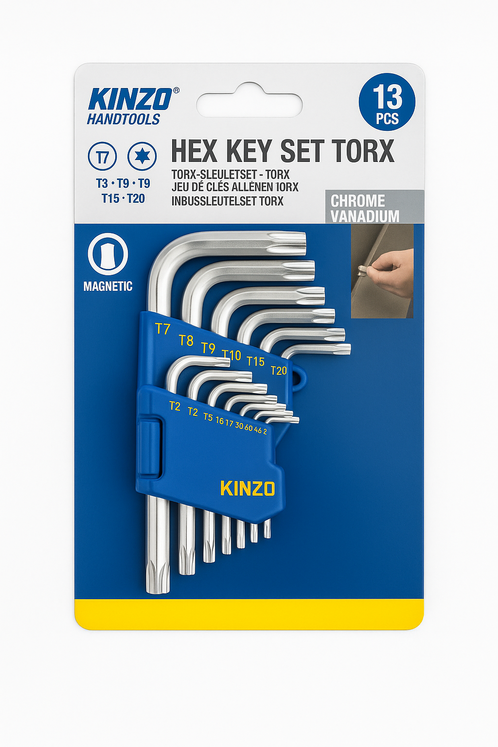 JUEGO LLAVE TORX 13 P. KINZO