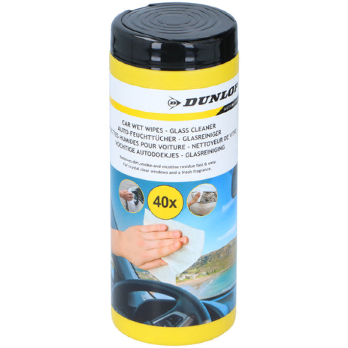 TOALLITAS CRISTALES BOTE 40 UDS DUNLOP