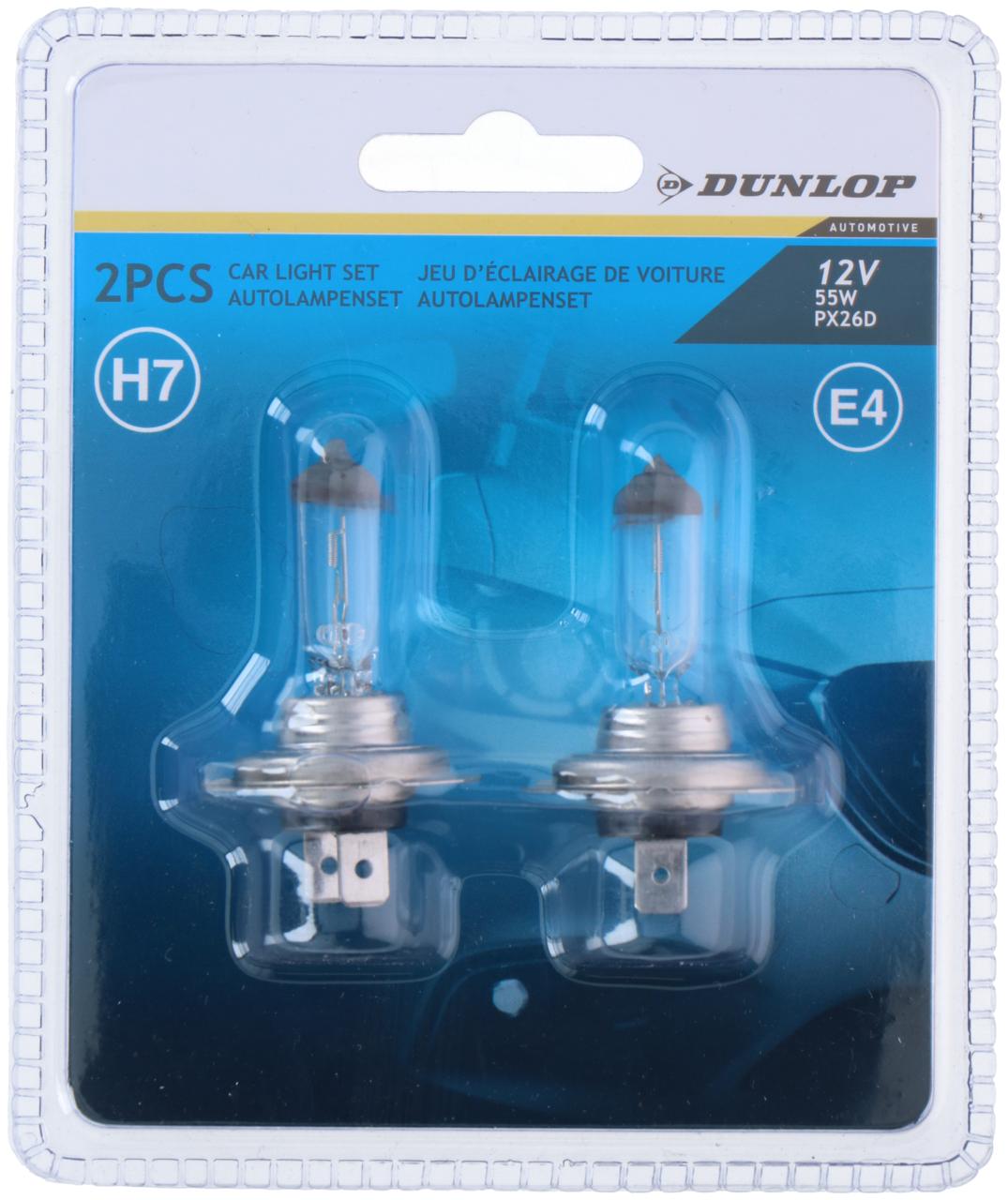 JUEGO 2 H7 12V DUNLOP
