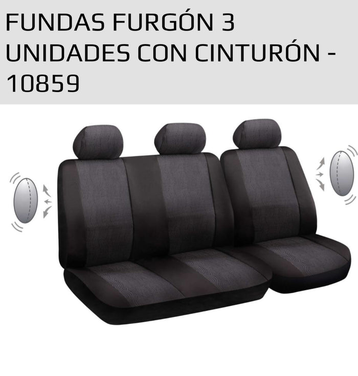 FUNDA ASIENTO 3 PIEZAS FURGONETA BOTTARI