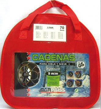 CADENA METÁLICA NIEVE CARPRISS 9 MM - TALLA 120