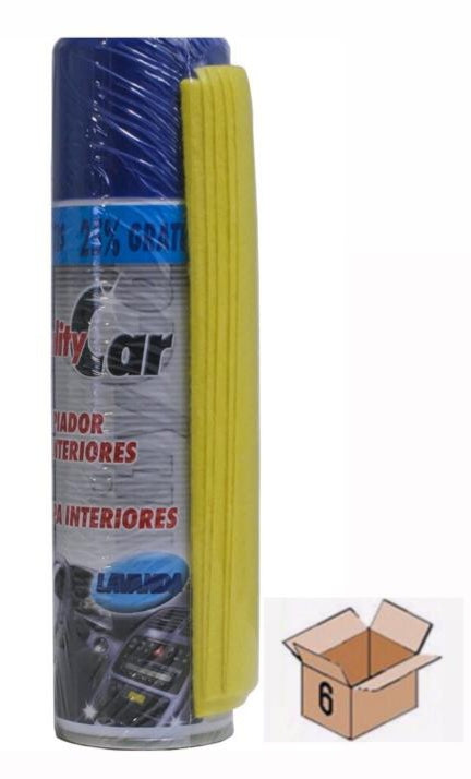 LIMPIA INTERIORES QUALITY CAR 335+BAYETA LAVANDA