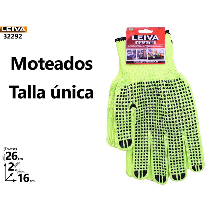 GUANTE TELA MOTEADO