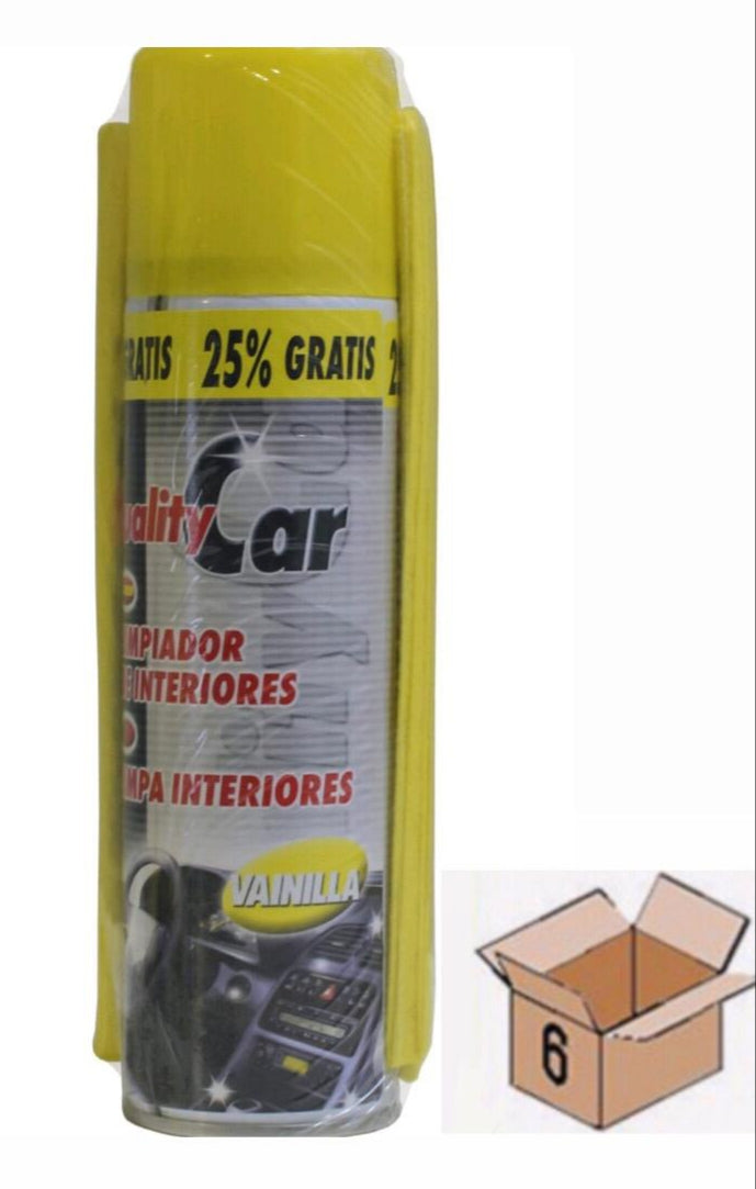 LIMPIA INTERIORES QUALITY CAR 335+BAYETA VAINILLA