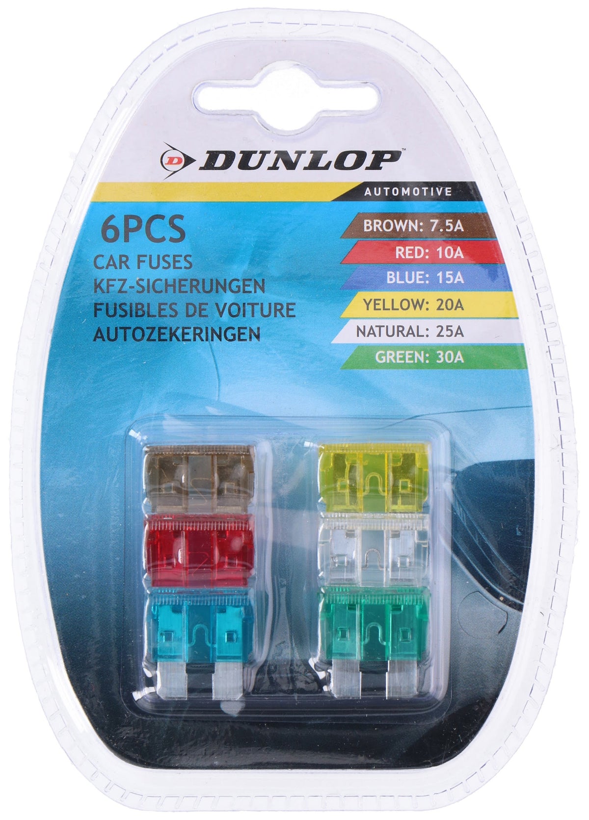 FUSIBLE DUNLOP ENCHUFE NORMAL 6UDS