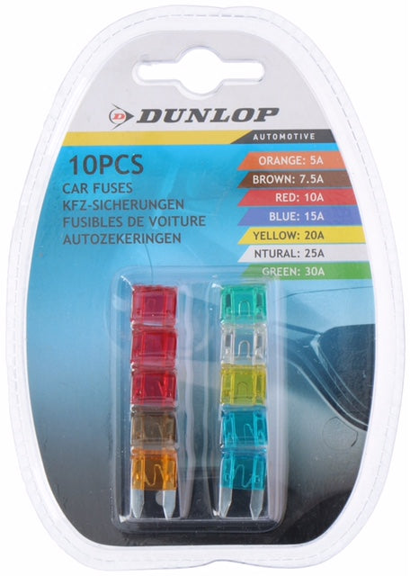 FUSIBLE DUNLOP ENCHUFE MINI 10 UDS