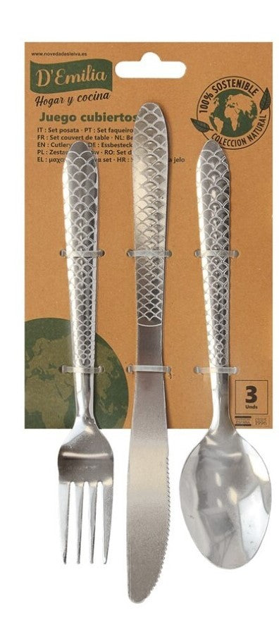 SET DE 3 CUBIERTOS SOSTENIBLE