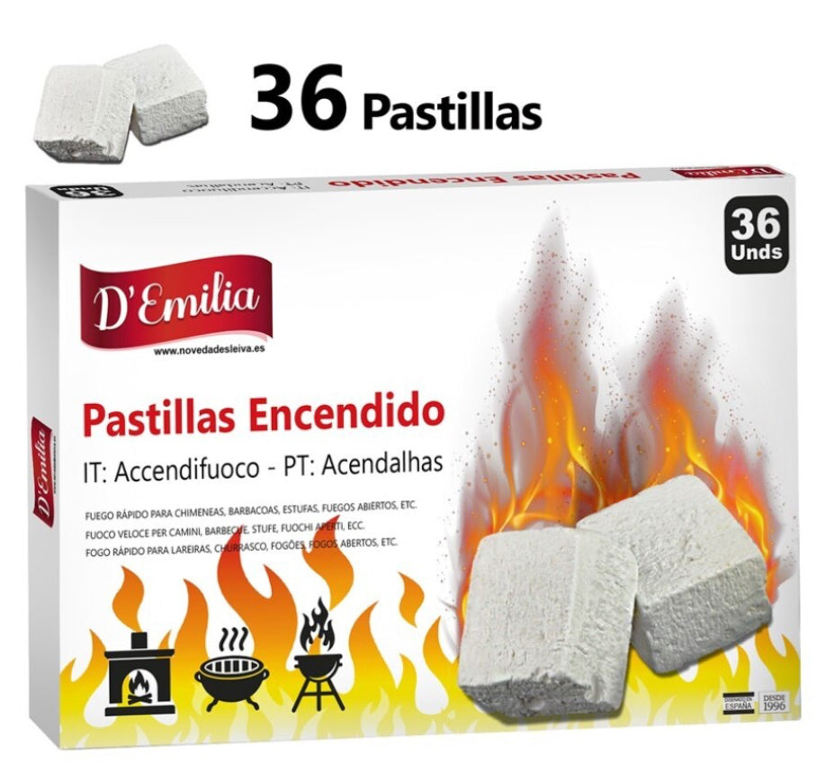 PASTILLAS ENCIENDE FUEGO 36 UDS