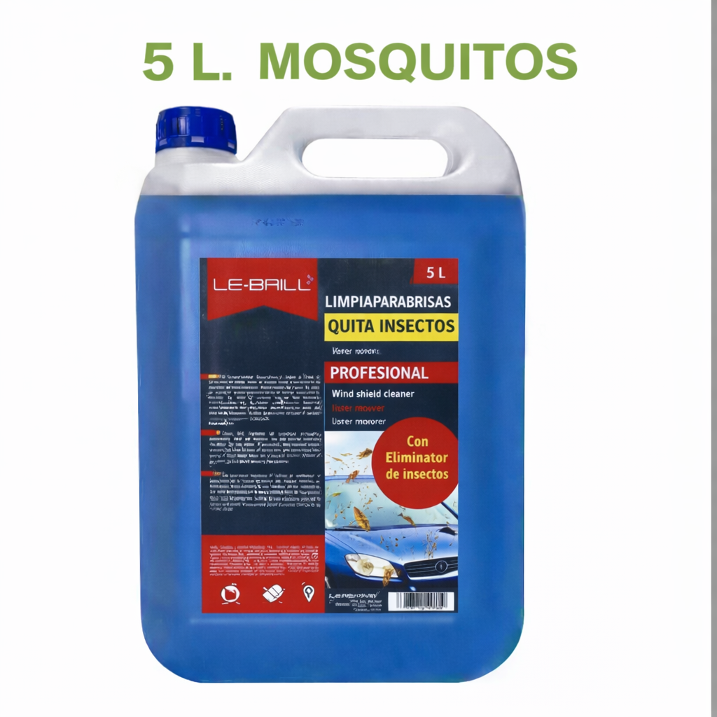 LAVAPARABRISAS LE-BRILL QUITA INSECTOS 5 L
