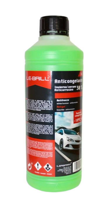 ANTICONGELANTE LE-BRILL 30% VERDE 1 L