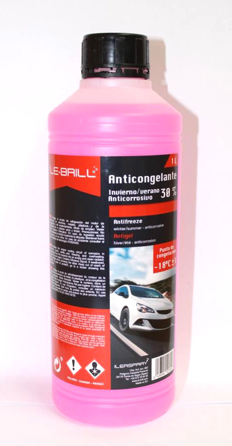 ANTICONGELANTE LE-BRILL 30% ROSA 1 L