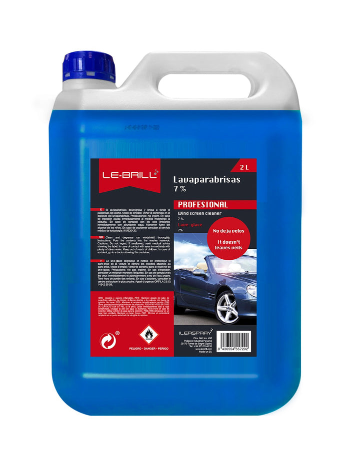 LAVAPARABRISAS LE-BRILL 7% 2 L